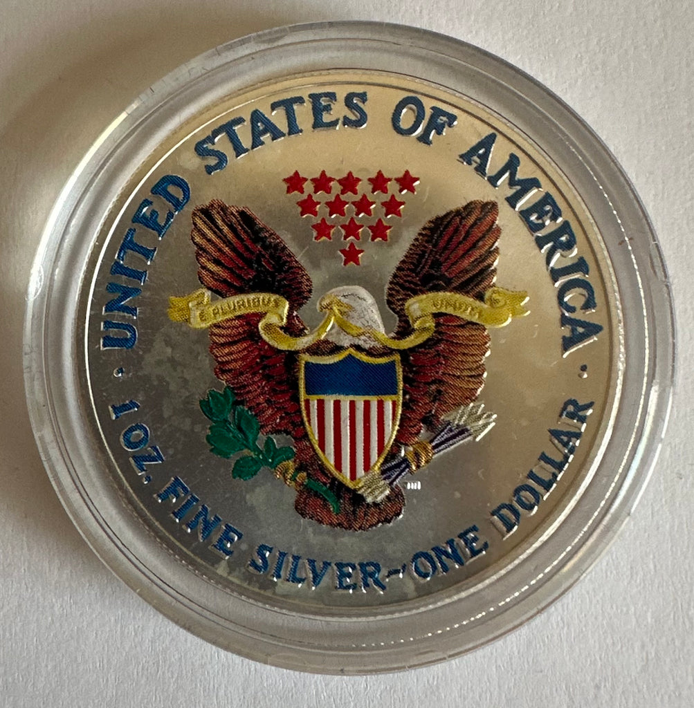 2001  Colorized American Eagle Silver Bullion