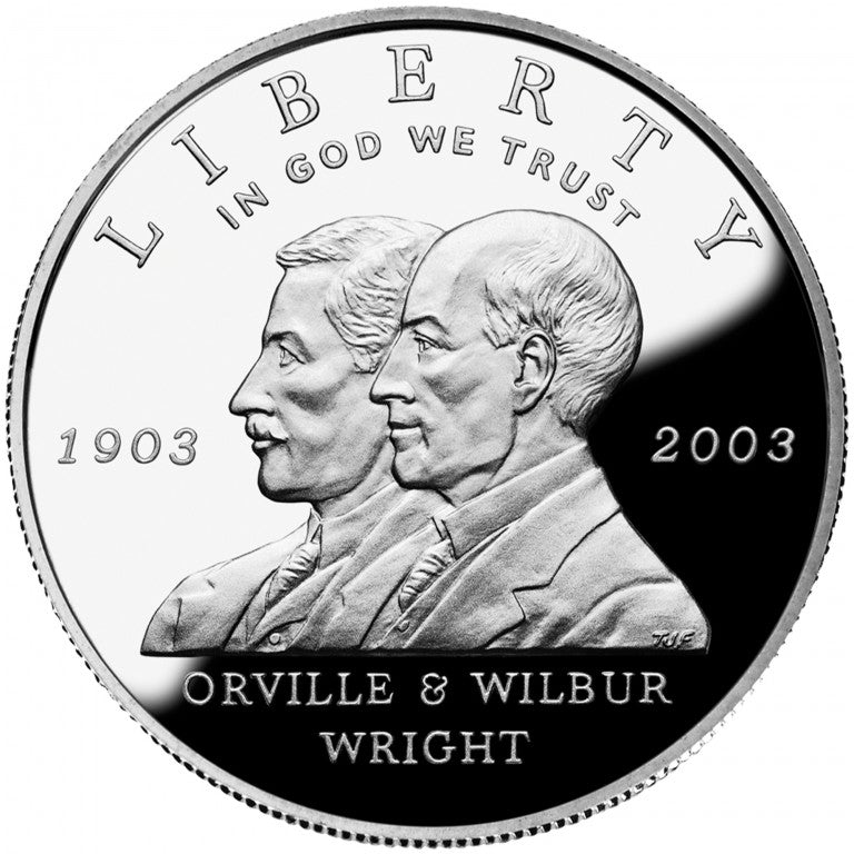 First Flight Centennial  Proof Silver Dollar $1 (2003)