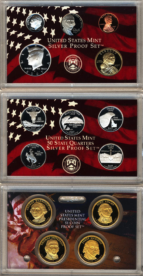 SILVER Proof Set 2007 "S"  Mint Mark