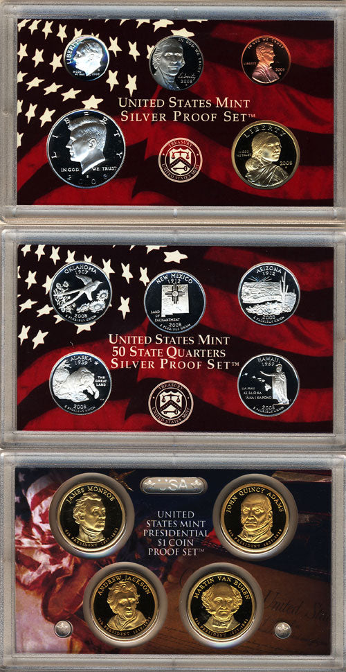 Silver Proof Set 2008 "S" Mint Mark