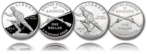 Infantry Soldier Proof Silver Dollar $1 (2012)