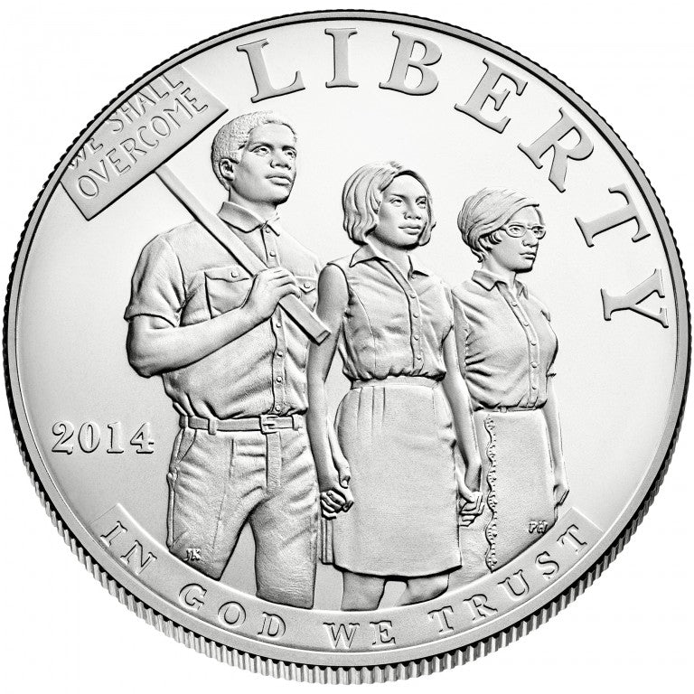 Civil Rights Act of 1964  Uncirculated Silver Dollar $1 (2014)