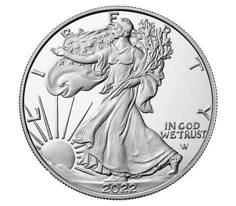 2022 American Eagle One Ounce Silver Proof  "W" Mint Mark