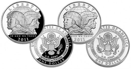 United States Army (2011) Proof Silver Dollar $1