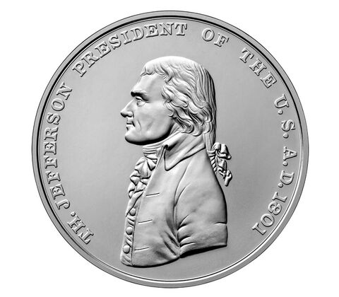 Presidential Silver Medals Thomas Jefferson 99.9% Silver